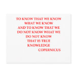 COPERNICUS quote Post Cards