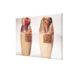 Copies of two New Kingdom canopic jars Gallery Wrapped Canvas