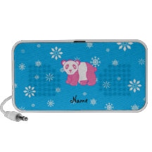 Copos de nieve rosados conocidos personalizados de mp3 altavoz
