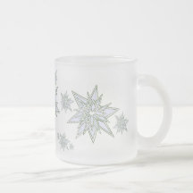 Copos de nieve taza de café