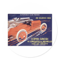 Coppa Ginori Auto Club Firenze Stickers