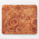 Copper and Bronze Abstract Art Mousepad by karenbauguess Copper and Bronze Abstract Art Mousepad
