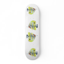 Copper-banded Butterfly Fish Skate Board Deck