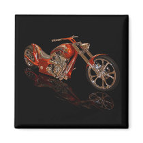 Copper bike fridge magnets