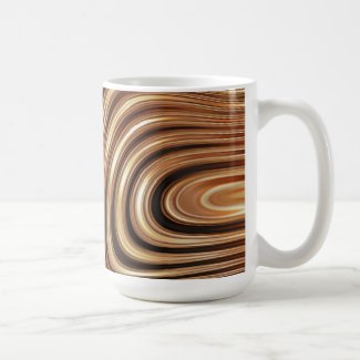 Copper Coffee Swirls Classic White Coffee Mug