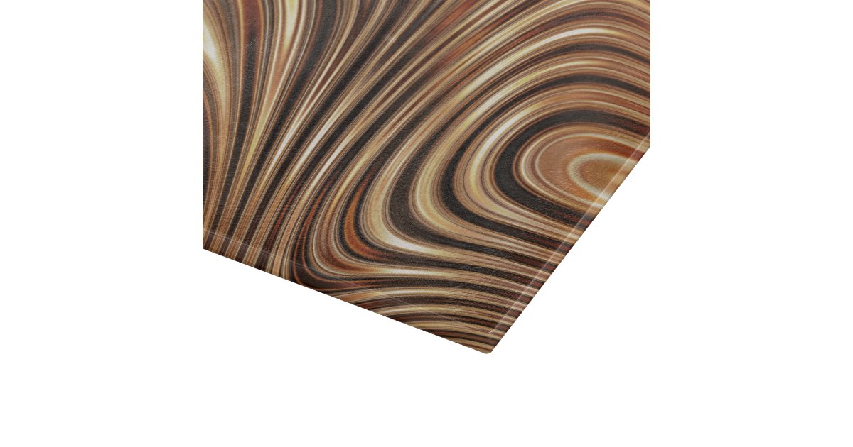 Copper Coffee Swirls Cutting Board Zazzle