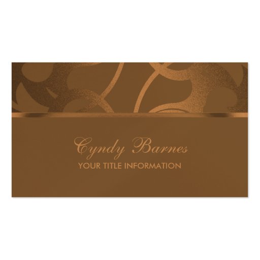 Copper Contemporary  Business Card (front side)