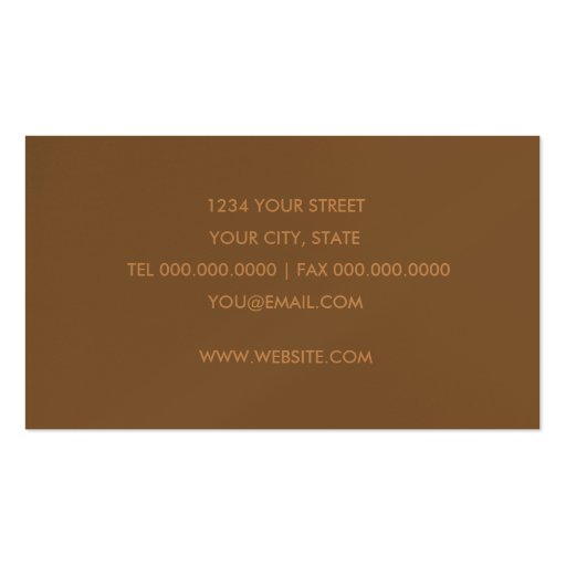 Copper Contemporary  Business Card (back side)