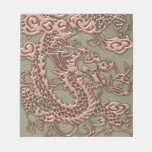 Copper Dragon on Khaki Leather Texture notepads