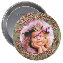 Copper Dragon on Khaki Leather Texture Pins