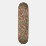 Copper Dragon on Khaki Leather Texture skateboards