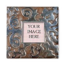 Copper Metal Swirls Template magnets