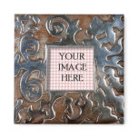 Copper Metal Swirls Template magnets