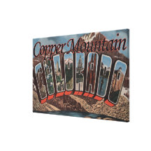 Copper Mountain, Colorado - Large Letter Scenes Canvas Prints