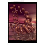 Copper Shrimp Whirlpool Greeting Card