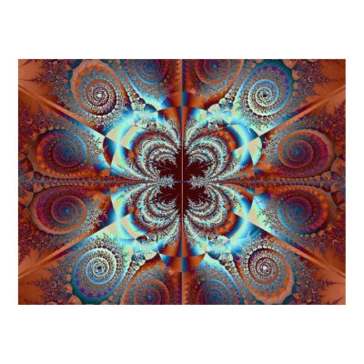 Copper Swirls with Blue Tints Posters by Rb_barnes2