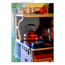 Copper Tea Kettle on Stove Cards