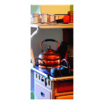 Copper Tea Kettle on Stove Customized Rack Card