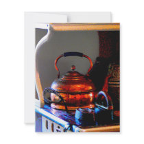 Copper Tea Kettle on Stove Announcements