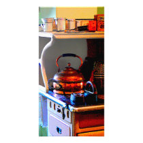 Copper Tea Kettle on Stove photo cards by SusanSavad Copper Tea Kettle on Stove photo cards