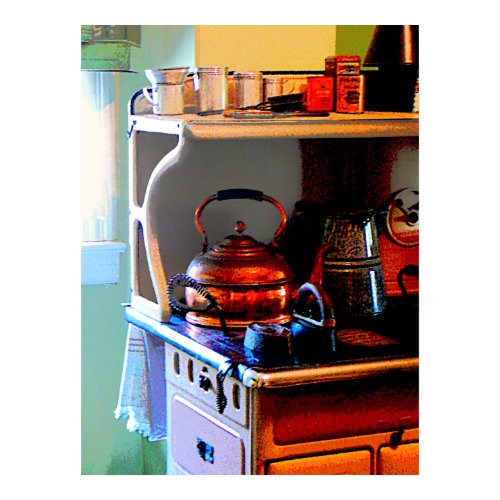 Copper Tea Kettle on Stove Prints