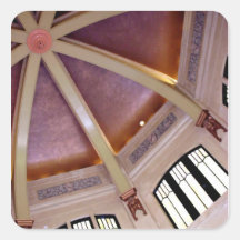 Copper Top Square Stickers