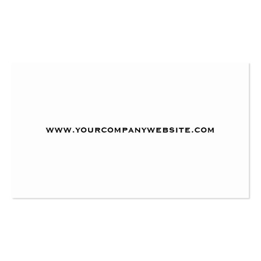 Copperplate Classic Simplicity is Elegant Business Card Template (back side)