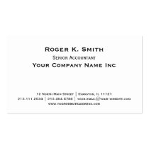 Copperplate Classic Simplicity is Elegant business cards