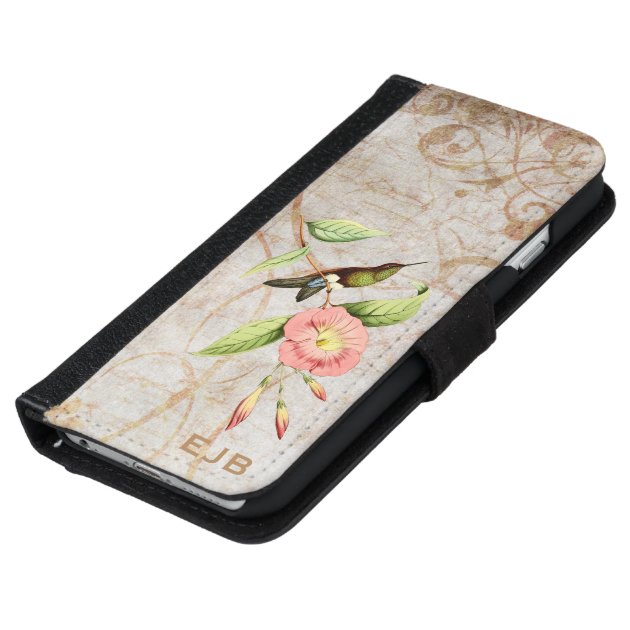 Coppery Bellied Puff Leg Hummingbird iPhone 6 Wallet Case-5