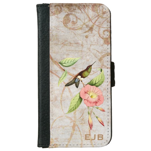 Coppery Bellied Puff Leg Hummingbird iPhone 6 Wallet Case