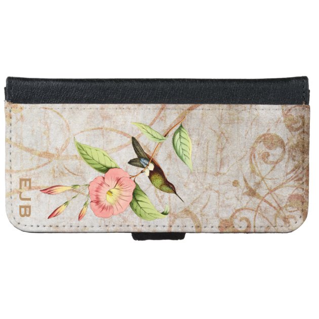 Coppery Bellied Puff Leg Hummingbird iPhone 6 Wallet Case-4