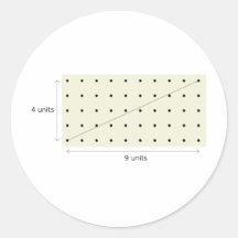 Coprime Lattice of 4 and 9 Round Sticker