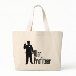 Cops are war profiteers canvas bag