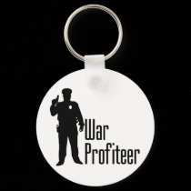 Cops are war profiteers keychains