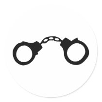 cops handcuffs stickers