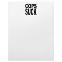 Cops Suck Custom Letterhead
