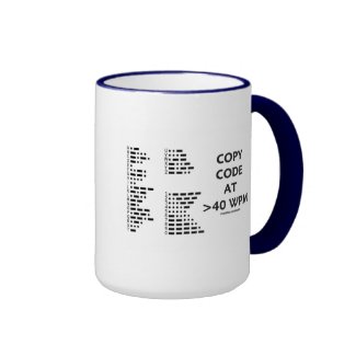 Copy Code At >40 WPM (International Morse Code) Coffee Mug