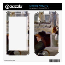Copy of In Cafe by Edouard Manet Motorola ATRIX 4G Decals