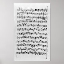 Copy of 'Partita in D Minor for Violin' Print