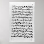 Copy of 'Partita in D Minor for Violin' Print