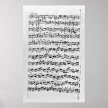 Copy of 'Partita in D Minor for Violin' Print