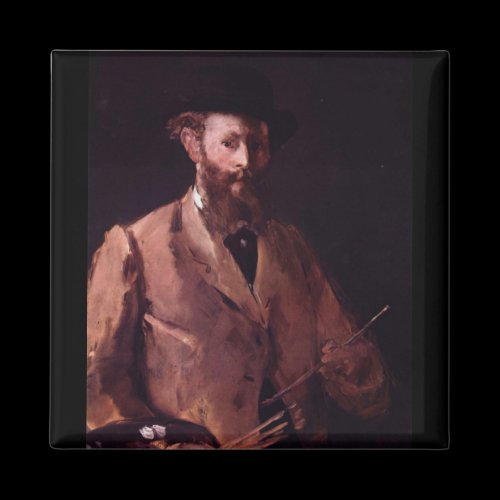 Copy of Self Portrait with Pallette by Manet Fridge Magnets