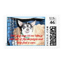 Copy of visit to Betty's 110, This dog say... Postage Stamp