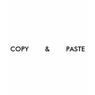 COPY & PASTE TSHIRT by brainbooster