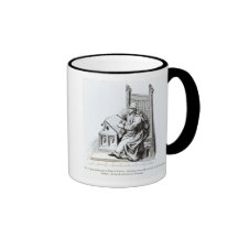 Copyist Writing upon a Sheet of Vellum Mugs