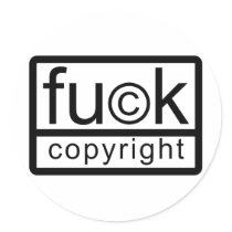 Copyleft Fuck Copyright stickers
