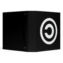 Copyleft - information wants to be free 3 ring binders
