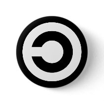 Copyleft - information wants to be free pinback buttons