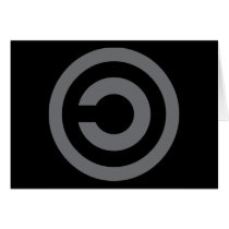 Copyleft - information wants to be free greeting card