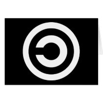 Copyleft - information wants to be free card